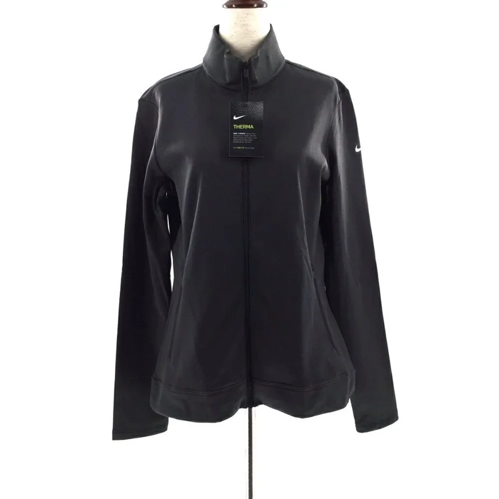 Nike New Therma Dri Fit Woman Grey‎ Track Jacket